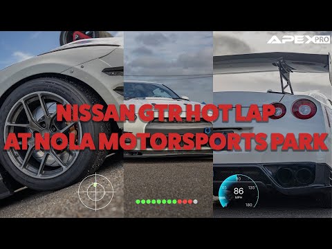 Nissan GTR on a hot lap at NOLA Motorsports Park
