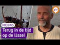 De Vikingen zijn herrezen en hun schip vaart op de IJssel