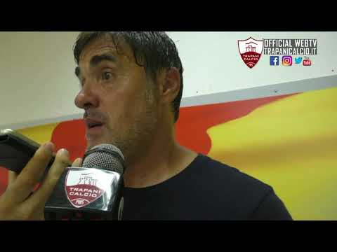 Lecce-Trapani 2-1. Mister Calori e Girasole dopo la gara 2.09.17 ©Trapanicalcio.it