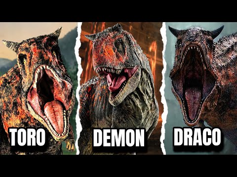 All 6 Carnotaurs In Jurassic World 