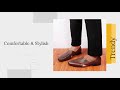 Men Formal Peshawari Front Open Leather Slip On Shoes