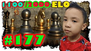 Mục tiêu đạt 2000 ELO (#chesscom ): Em đô bị đối thủ xoay vòng tròn (1100 elo)
