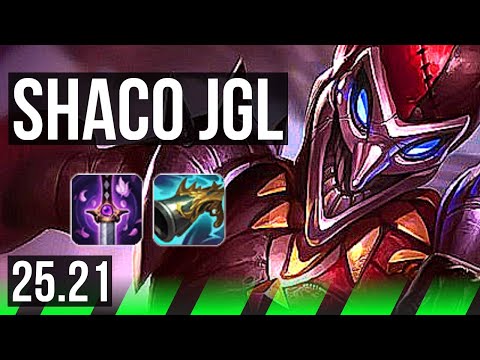 SHACO vs KHA'ZIX (JGL) | 10/0/6, Legendary, 700+ games, Rank 14 Shaco | NA Challenger | 25.21