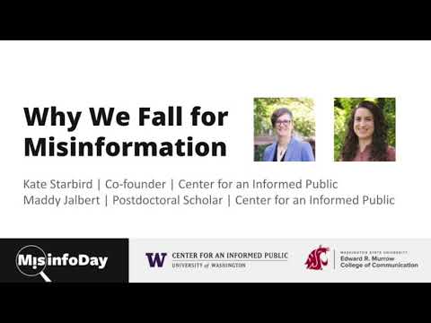 MisinfoDay 2022: Why We Fall for Misinformation with Maddy Jalbert & Kate Starbird