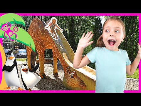 Kin Tin Learns About Animals at the Zoo With Her Mom, Dad and Baby Sister Roro