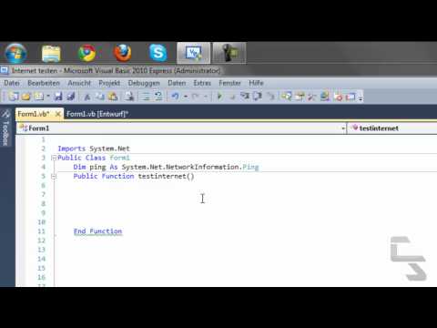 Visual Basic Tutorial #1 - Internet Verbindung testen | HD German