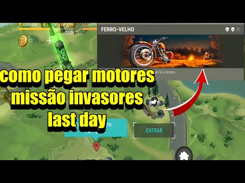 COMO CONSIGO  PEGAR MOTORES   missão invasores   《 LAST DAY ON EARTH 》