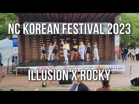 [K-POP PERFORMANCE] NC Korean Festival 2023 (Aespa (에스파) - Illusion x Ateez (에이티즈) - Rocky | ANOVA