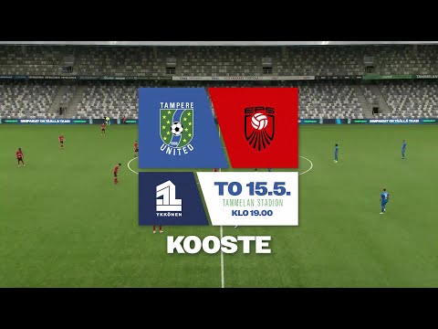 KOOSTE: Tampere United – EPS / Ykkönen / 15.5.2025 / Tammelan Stadion