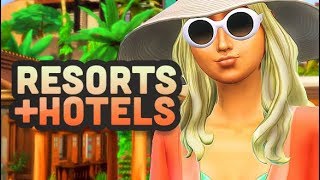 RUN OR VISIT HOTELS &amp; RESORTS! 🌴🌞  | THE SIMS 4 // MOD REVIEW