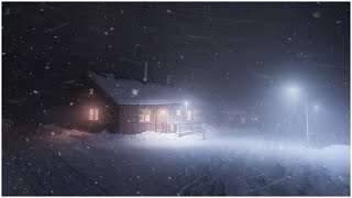 Loud Blizzard in a Mountain Village┇Snowstorm &amp; Wind Sounds for Sleeping┇Howling Wind &amp; Blowing Snow
