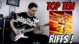 The BEST RIFFS from Judas Priest NEW ALBUM &quot;Firepower&quot; (GUITAR COVER TOP 10 MEDLEY)