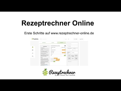 Rezeptrechner Online - Erste Schritte