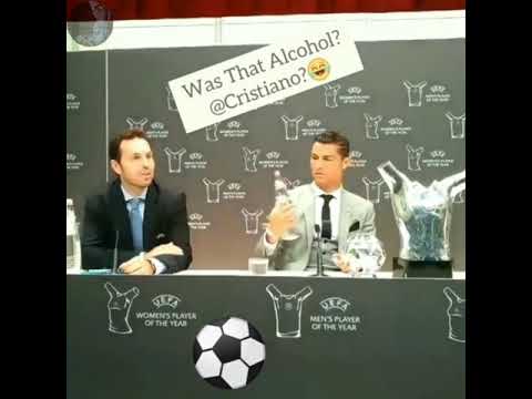 Cristiano Ronaldo was confused was that water or alcohol