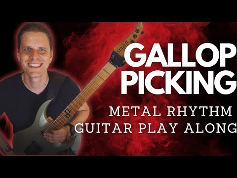 10 levels of galloping | gallop picking guitar play along
