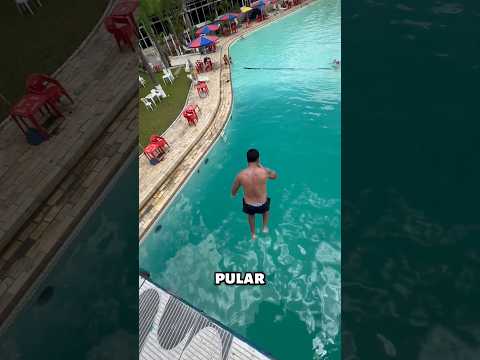 He jumped into the deepest pool in the world! #shors