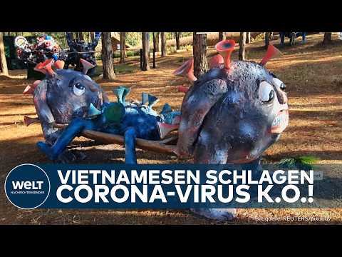 VIETNAM: Corona als Freizeitspaß - Besucher dürfen im Corona-Park das Virus mit Schlägen "besiegen"
