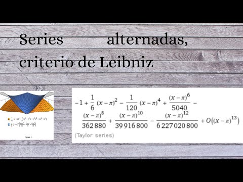 Criterio de Leibniz para series alternadas.