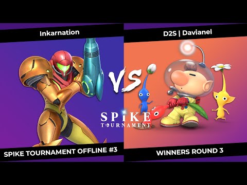 SpikeT Offline #3 Winners Round 3 - Inkarnation (Samus) VS D2S | Davianel (Olimar)