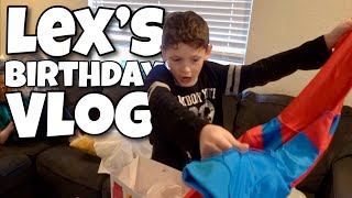 LEX'S 9TH BIRTHDAY PRESENT OPENING + vlog