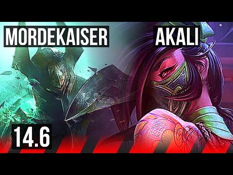 MORDEKAISER vs AKALI (TOP) | 8/0/5, Legendary | NA Master | 14.6