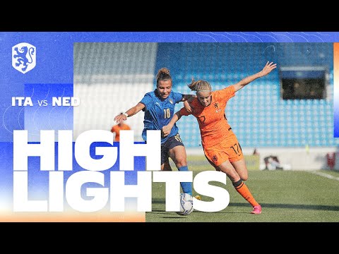 Highlights Italië - OranjeLeeuwinnen (10/6/2021)