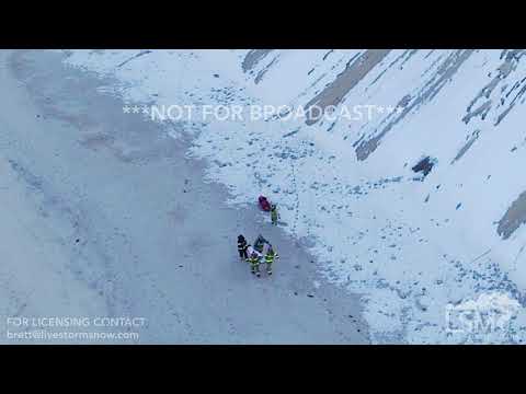 03-09-19 Bourne, MA- Dramatic Aerial Video- Paraglider Crashes Into Cliff- High Angle Rescue