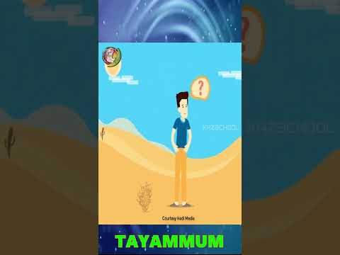 How To Perform Tayammum | How to Make Wudu |Kids Cartoon |Youtube Shorts|KAZSchool | Imam Ali |Islam
