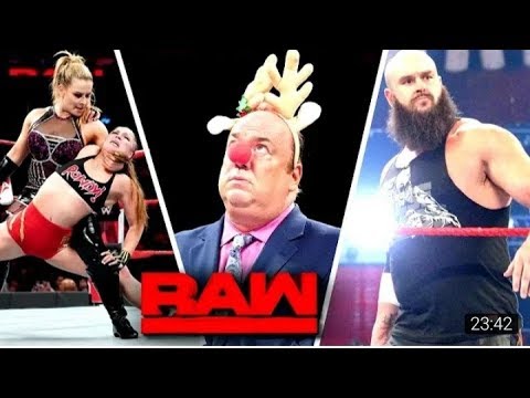 WWE Raw 24th December 2018 Highlights HD   WWE Raw 12  24  2018 Full Highlights HD