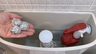 Put aluminum foil in your toilet!  once and after 5 minutes you will be surprised by the result