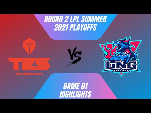 TES vs LNG Highlights - Game 1 | Round 2 LPL Summer 2021 playoffs | Top Esports vs LNG Gaming G1