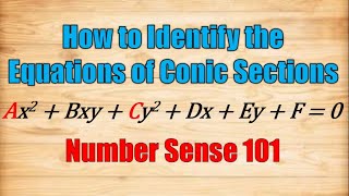 How to Identify the Equations of Conic Sections