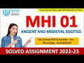 MHI 01 SOLVED ASSIGNMENT 2022 23 IGNOU MHI 001 Free Solved Assignment 2022 23 MA In History