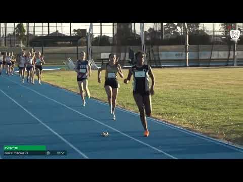Girls U13 800m Heat 3: 2025/26 State Combined Event Championships