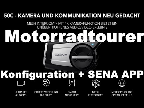 Motorcycle and video - SENA 50C - Hardware setup with Device Manager and SENA app on cell phone