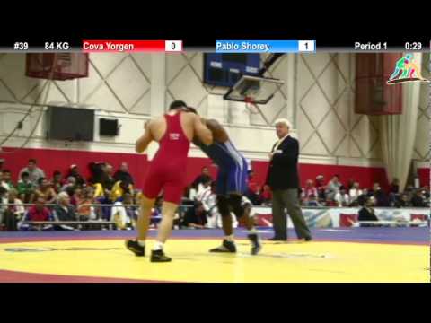 2012 Pan Am: 84 KG Semifinal: Cova Yorgen (VEN) vs. Pablo Shorey (CUB)