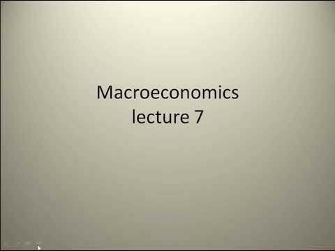 Macroeconomics Lecture 7 by Umar Saeed