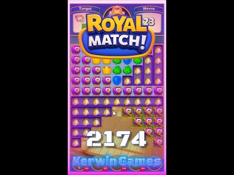 Royal Match Level 2174 - No Boosters Gameplay