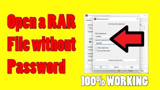How to Open a RAR File without Password | How to Recover Lost Password From RAR File