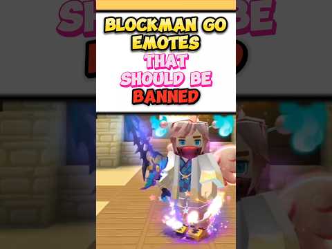 Blockman Go Emotes That Should Be Banned #shorts