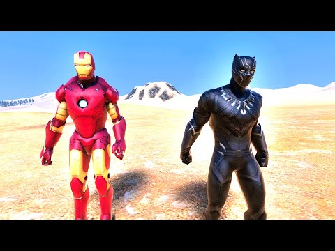 DEMİR ADAM VS KARA PANTER - Süper Kahraman Dövüşleri