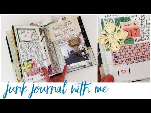 junk journal with me  process video ideas tips