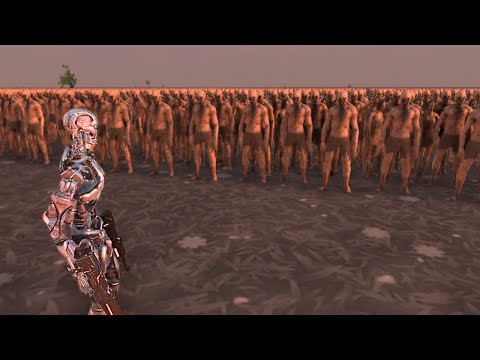 T-800 TERMINATOR VS 1,000,000 ZOMBIES - Ultimate Epic Battle Simulator 2