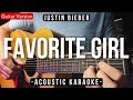 Favorite Girl Karaoke Acoustic Justin Bieber HQ Backing Track