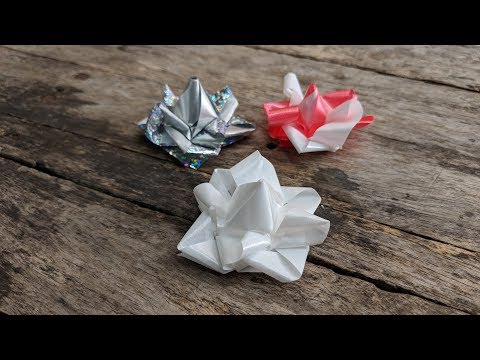 DIY  Jasmine Flowers from ribbon , Mother's Day gift