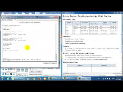 CCNA2 5.2.2.4 Packet Tracer   Troubleshooting Inter VLAN Routing