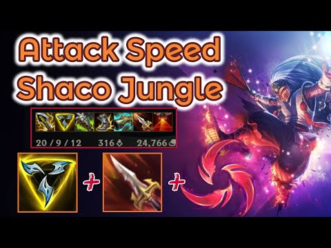 Attackspeed Shaco Jungle vs. 3 Fulltanks [League of Legends] Full Gameplay - Infernal Shaco