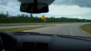preview picture of video 'Getting On I-75 Near St. Ignace, Michigan'