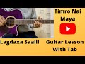 Timro Nai Maya lagdaxa sailli Guitar Lesson with Tab