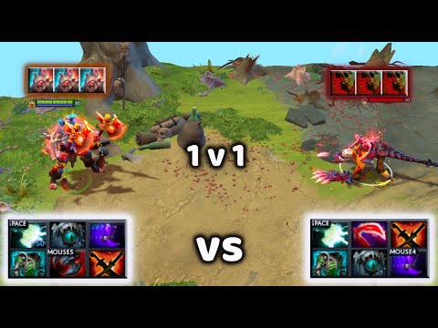Troll Warlord vs Naix | Core item vs Same item | 1v1 who wins??